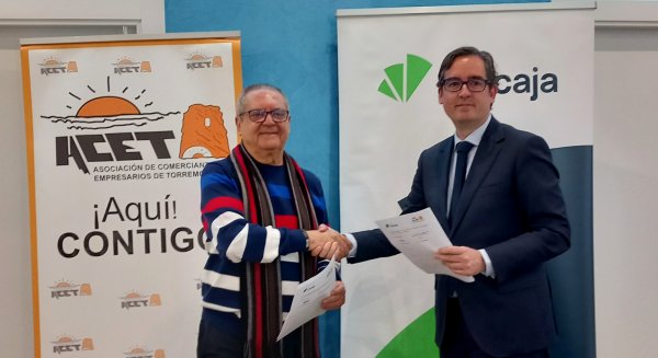 Unicaja y la ACET firman un acuerdo para apoyar al tejido comercial y empresarial de Torremolinos
