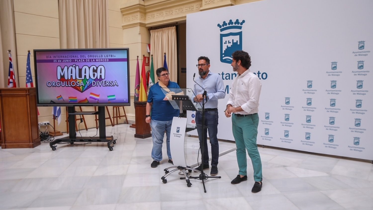 El Ayuntamiento organiza 'Málaga orgullosa y diversa' para conmemorar el Día Internacional del Orgullo LGTBI+