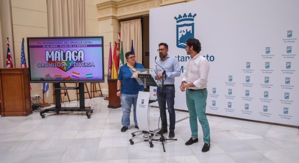 El Ayuntamiento organiza 'Málaga orgullosa y diversa' para conmemorar el Día Internacional del Orgullo LGTBI+