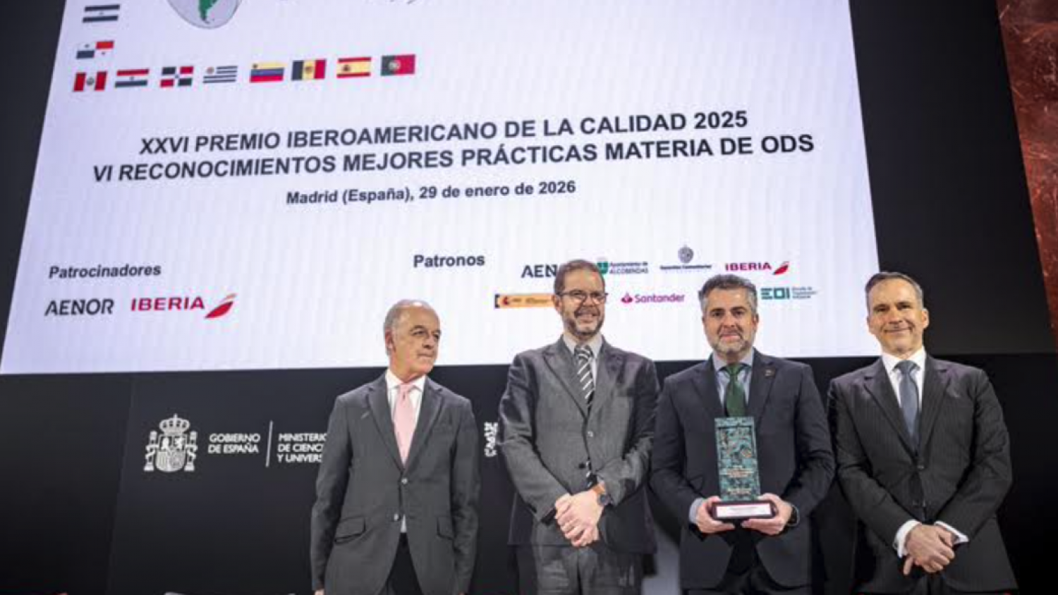 Gestrisam obtiene el reconocimiento 'Trayectoria Excelente' en los XXVI Premios Iberoamericanos de la Calidad 2025