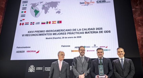 Gestrisam obtiene el reconocimiento 'Trayectoria Excelente' en los XXVI Premios Iberoamericanos de la Calidad 2025