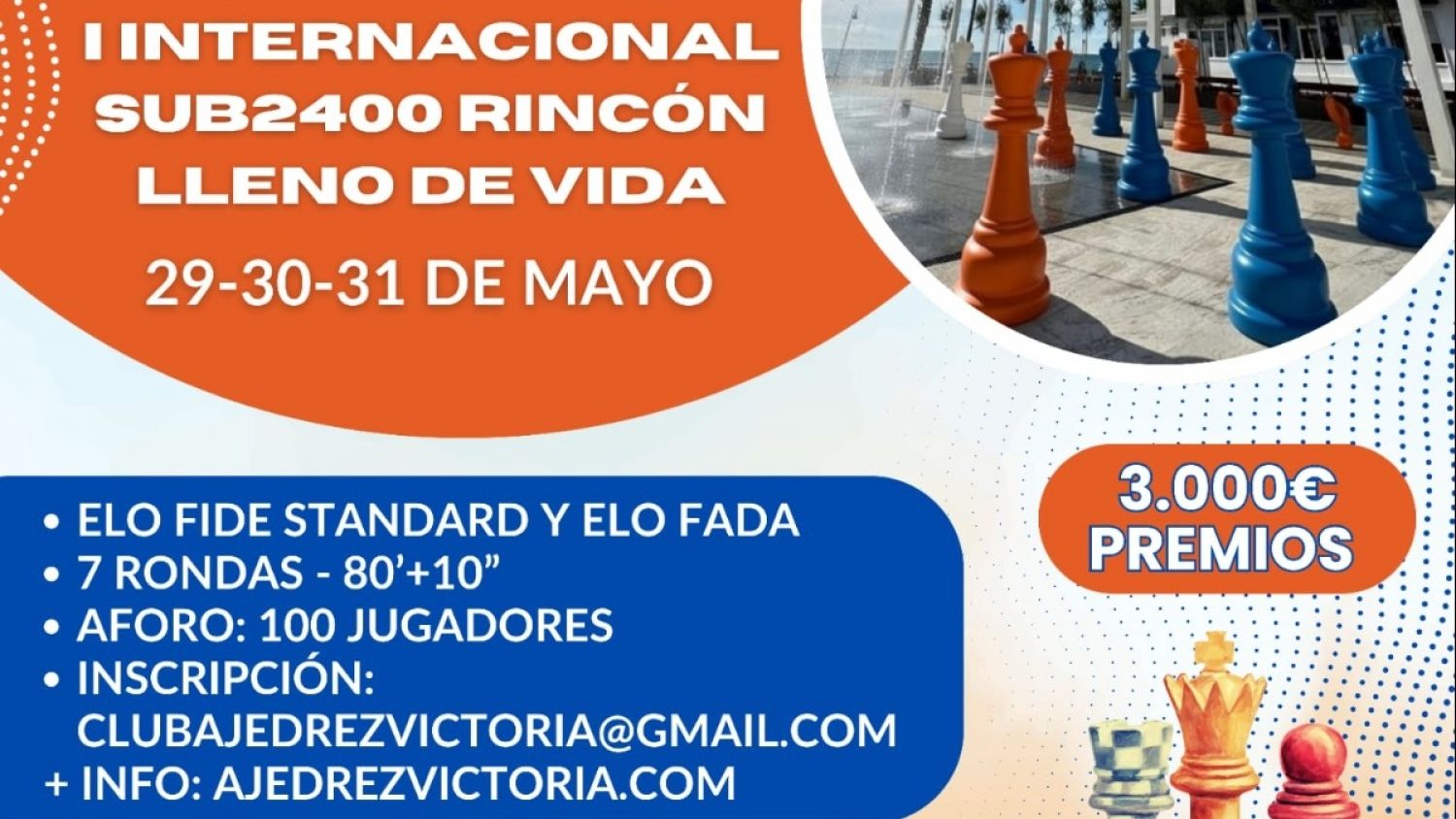 Rincón de la Victoria abre el plazo de inscripción del I Torneo Internacional de Ajedrez Clásico