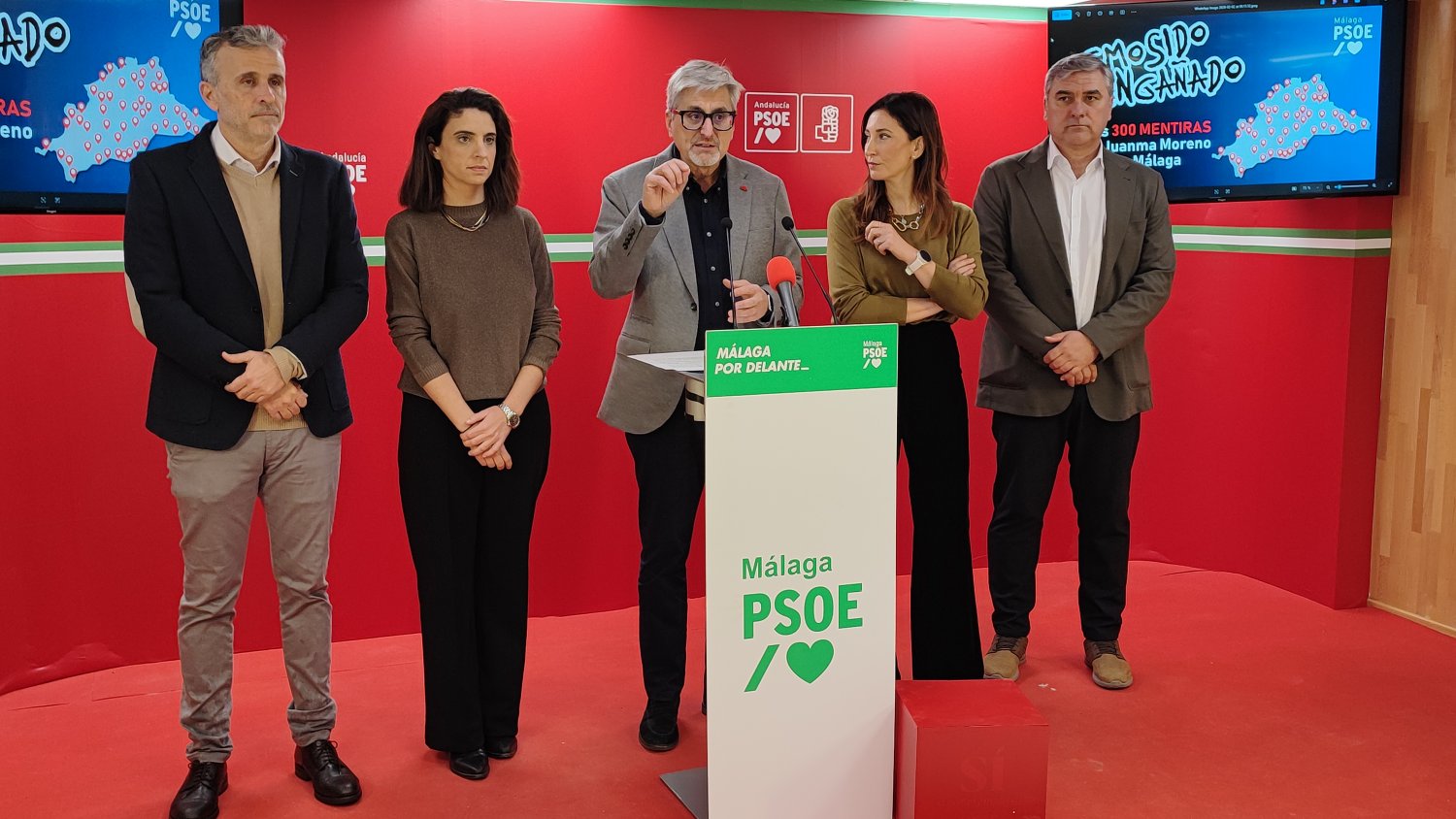 El PSOE de Málaga denuncia 300 incumplimientos de Juanma Moreno con la provincia 