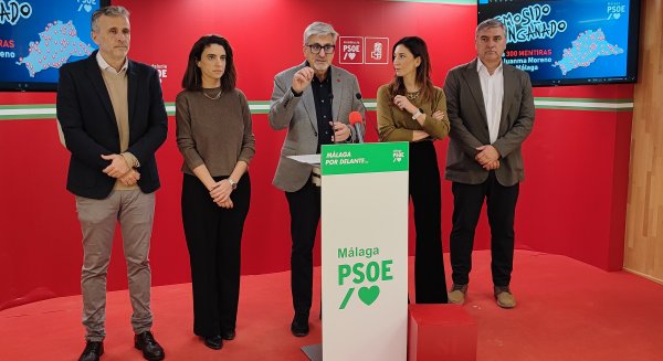 El PSOE de Málaga denuncia 300 incumplimientos de Juanma Moreno con la provincia 