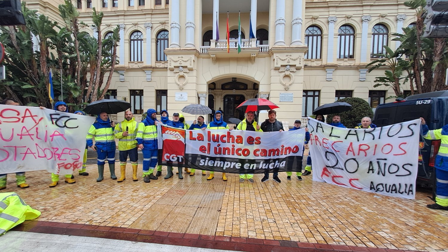 Con Málaga insta al alcalde a intervenir en la huelga de saneamiento en EMASA y garantizar condiciones laborales dignas