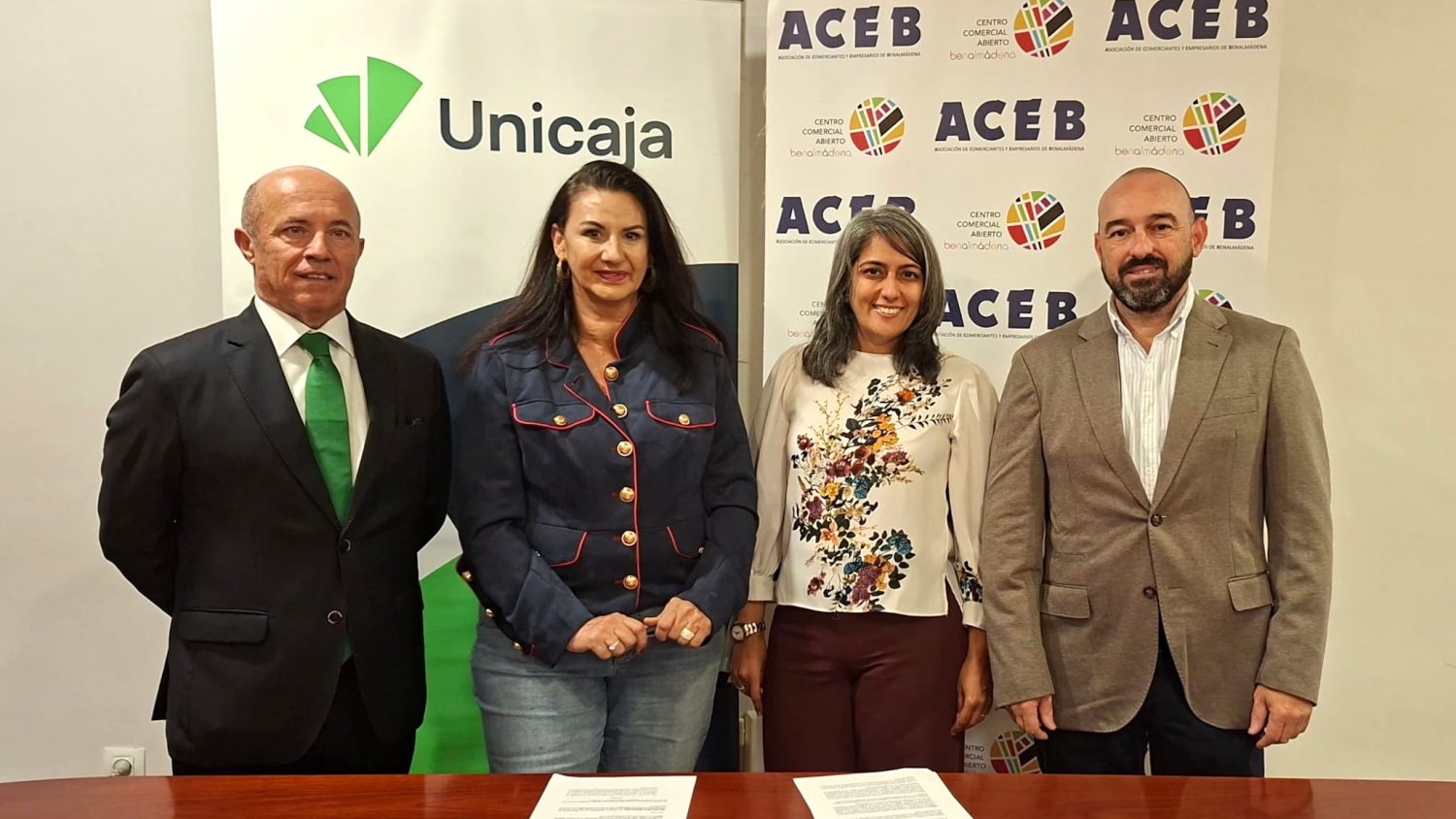 Unicaja renueva su apoyo a la Asociación de Comerciantes y Empresarios de Benalmádena reafirmando su compromiso con Málaga