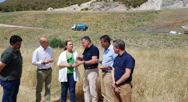El sellado de inertes de la Cantera de la Miel en Nerja se acerca a su final