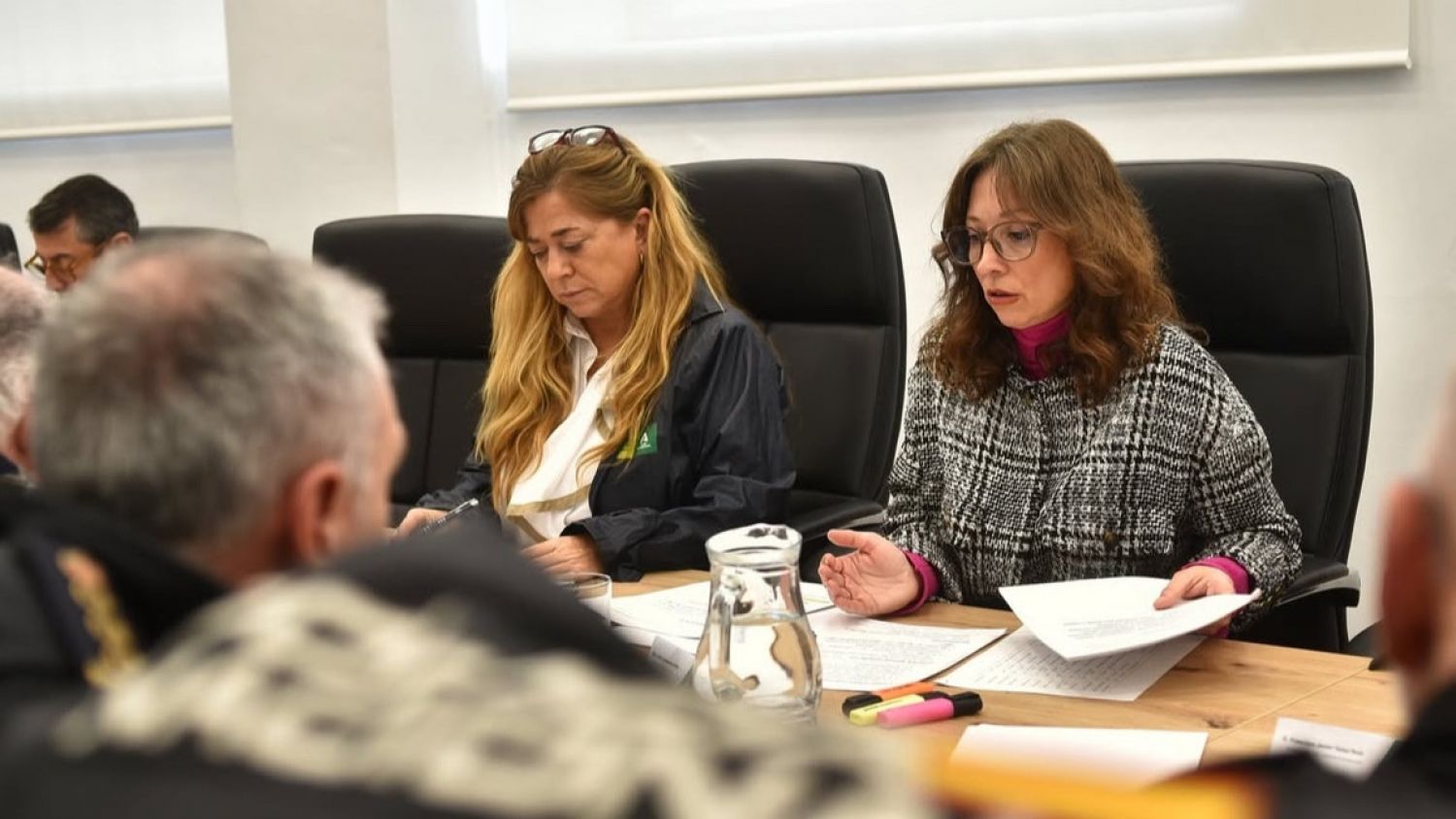 Patricia Navarro evalúa los daños del temporal: 40 carreteras afectadas y suspensión del transporte ferroviario