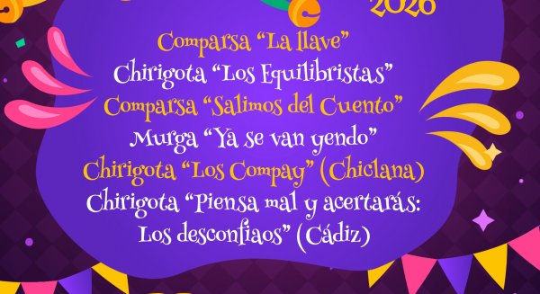 El XXXII Certamen de Agrupaciones de Carnaval de Campillos contará un año más con una amplia presencia de grupos locales