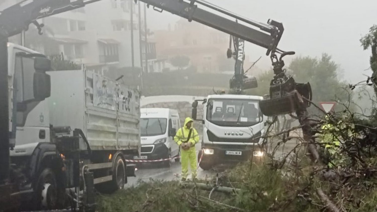 Mijas mantiene activado el plan municipal de emergencias ante la previsión de una nueva borrasca