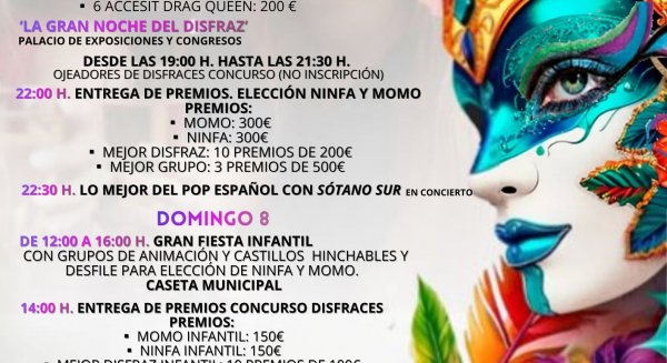Estepona realiza cambios en el programa de actividades del Carnaval 2026 debido a las lluvias