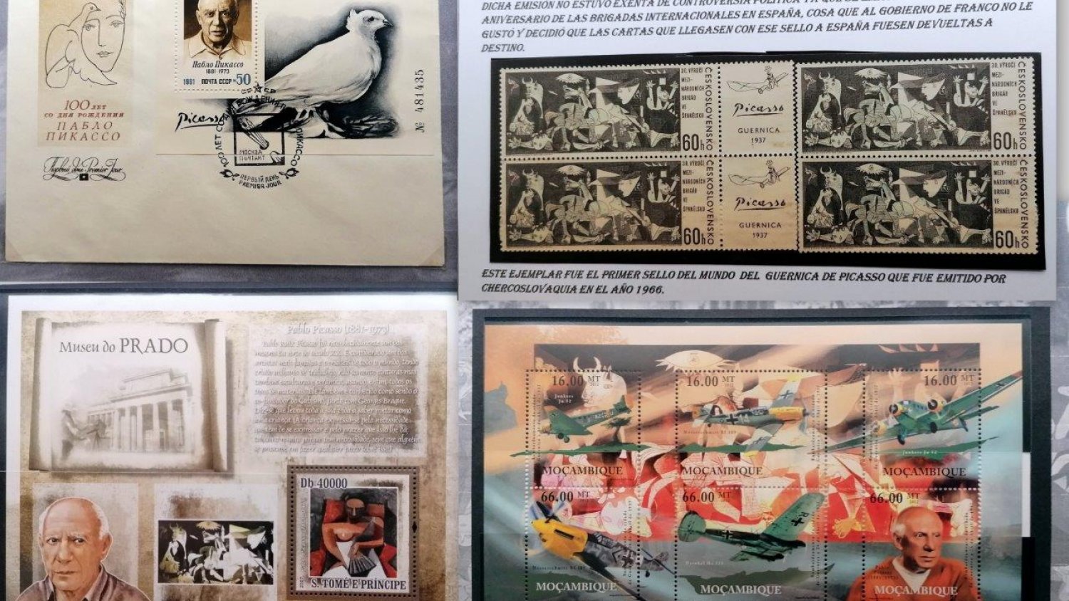 Correos Málaga rinde homenaje a Picasso con una muestra filatélica que recorre su legado mundial