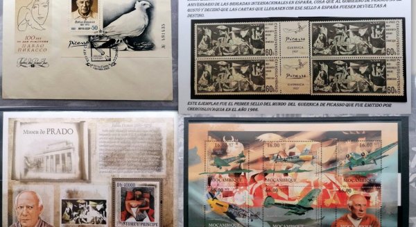 Correos Málaga rinde homenaje a Picasso con una muestra filatélica que recorre su legado mundial
