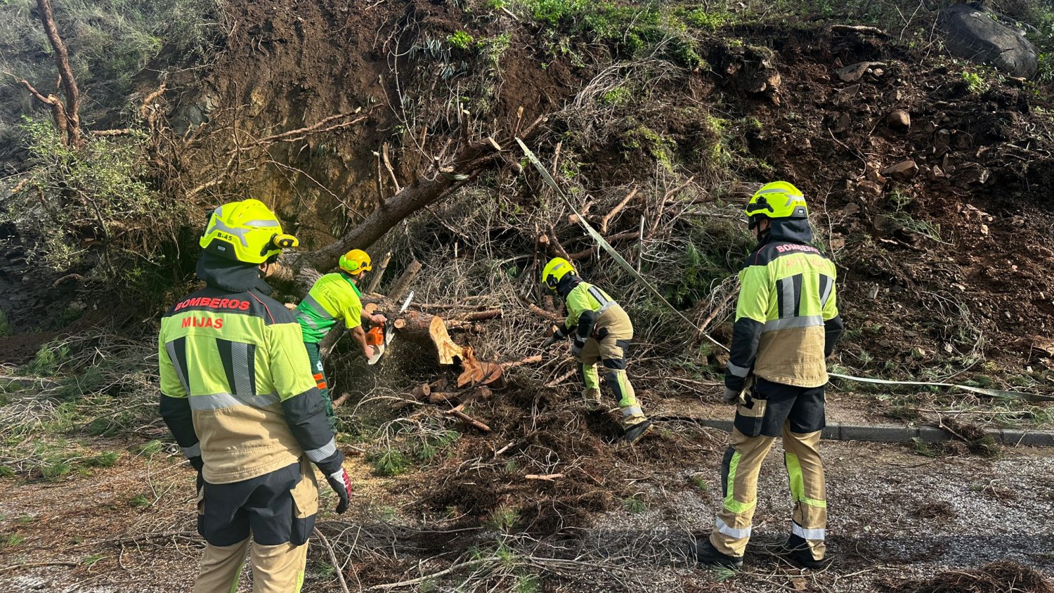 Mijas desactiva el Plan de Emergencias y reabre sus parques tras registrar 80 incidencias por los temporales