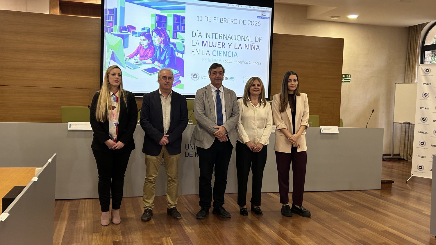 El rector de la UMA presenta las actividades para celebrar el Día Internacional de la Mujer y la Niña en la Ciencia