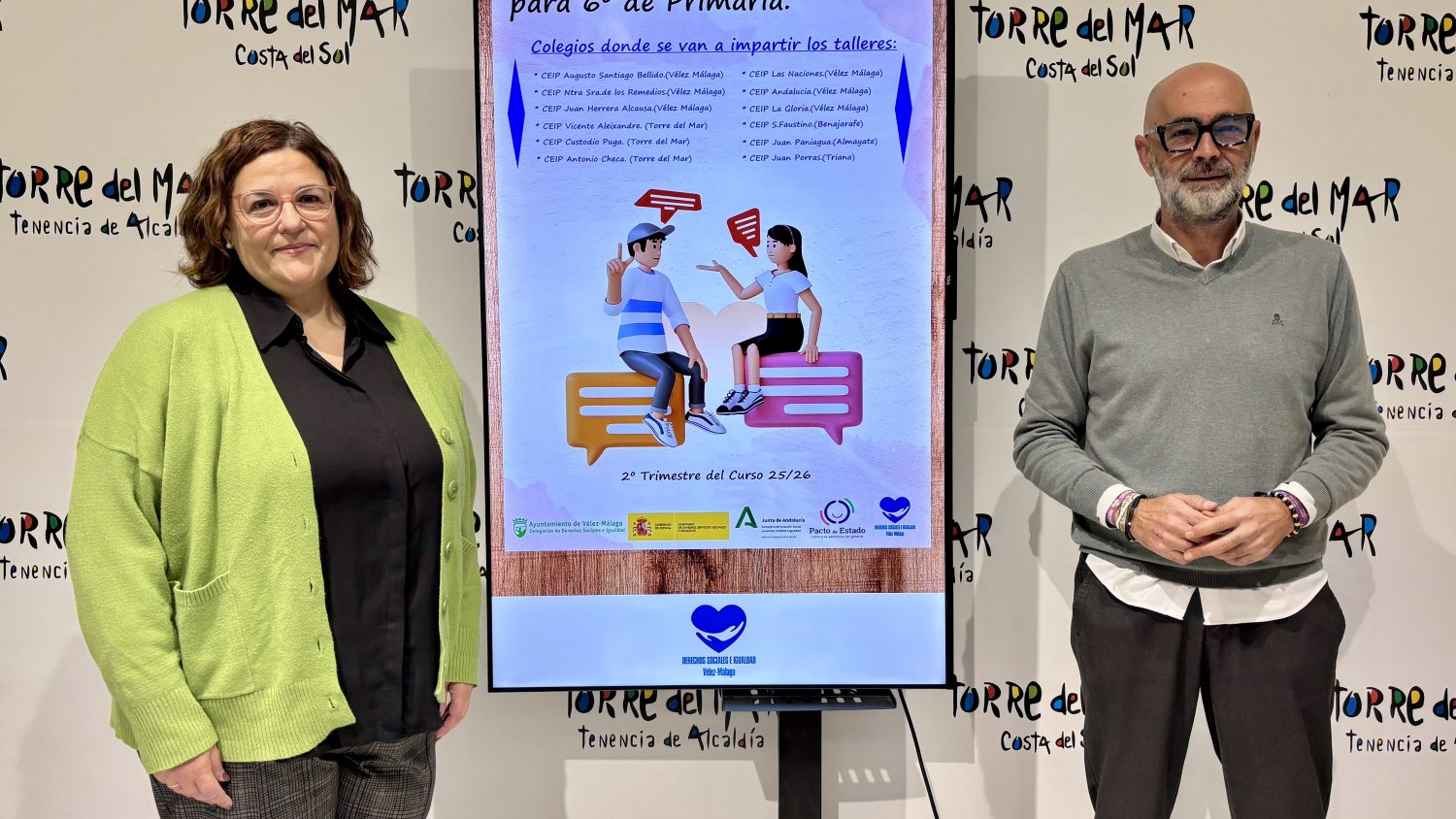 Torre del Mar acoge la presentación de los talleres de educación afectivo-sexual dirigidos al alumnado de sexto de Educación Primaria