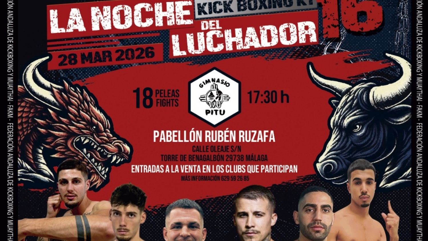 Rincón de la Victoria acoge el próximo 28 de marzo una nueva edición de La Noche del Luchador