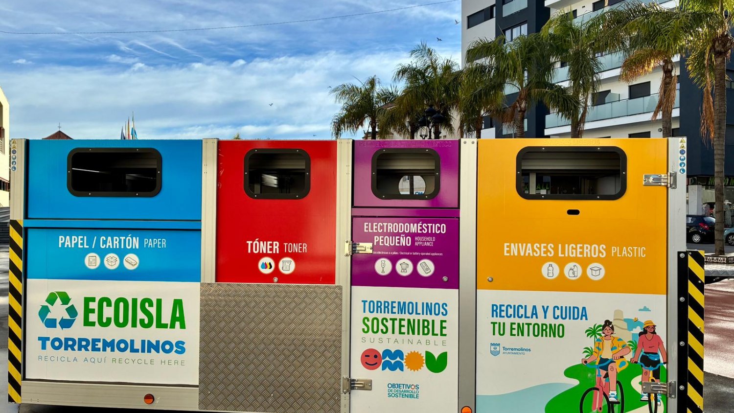 Torremolinos estrena un sistema de ‘ecopuntos móviles’ para acercar el reciclaje de proximidad a todos los barrios