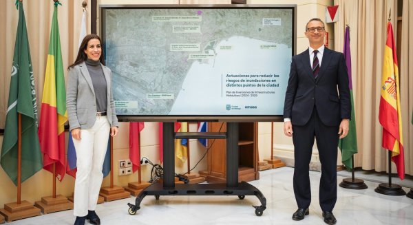 Emasa invierte 11,5 millones de euros en obras para reducir los riesgos de inundaciones en distintos puntos de la ciudad 