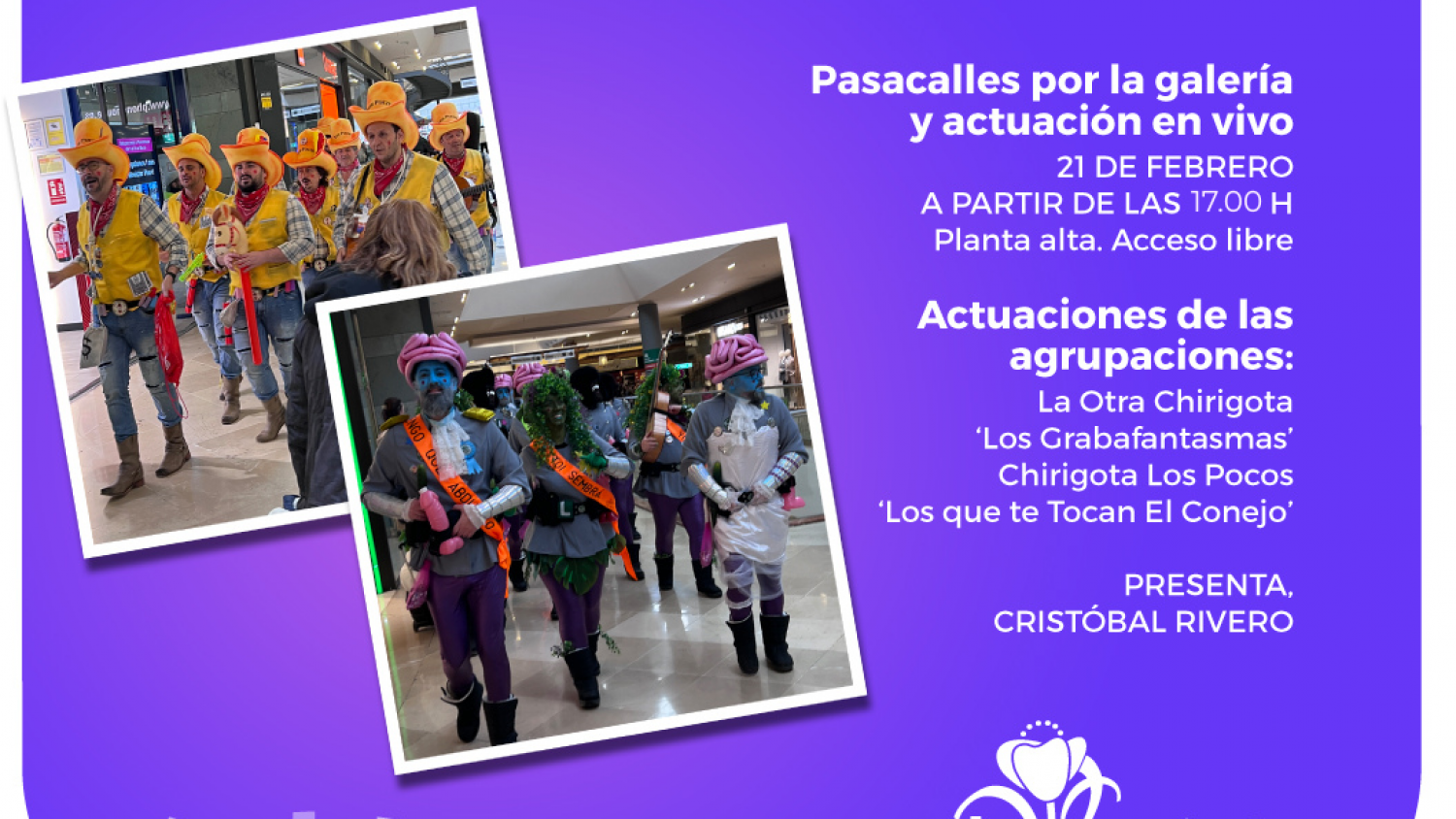 El Centro Comercial La Verónica celebra este sábado la quinta edición de su Encuentro Carnavalero