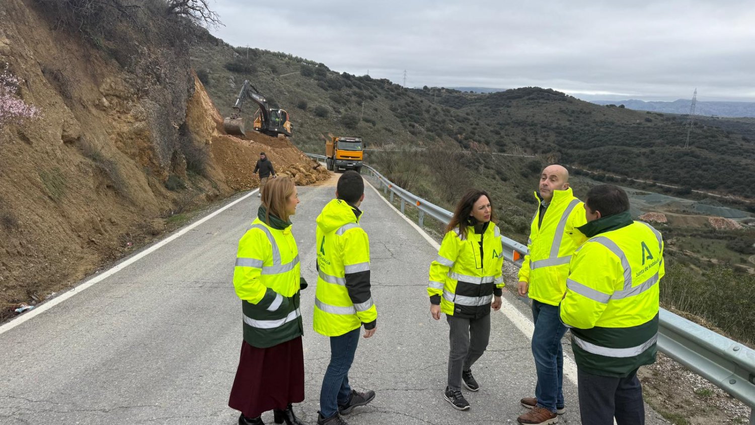 La Junta pone en marcha el plan ‘Andalucía Actúa’ para reparar los daños por el temporal en las carreteras