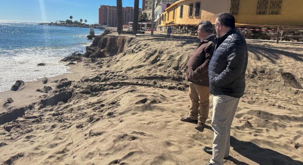 VOX denuncia el deterioro de distintas playas de la Costa del Sol tras el paso de los últimos temporales 