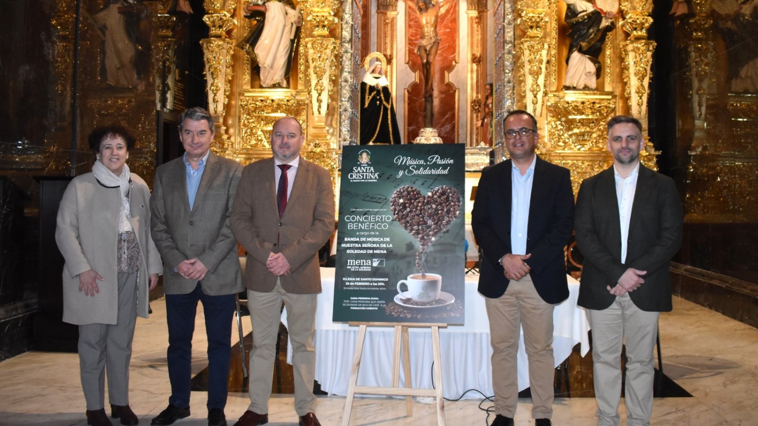 La banda de la Soledad de Mena protagoniza el concierto de Cuaresma de Santa Cristina a beneficio de las familias vulnerables