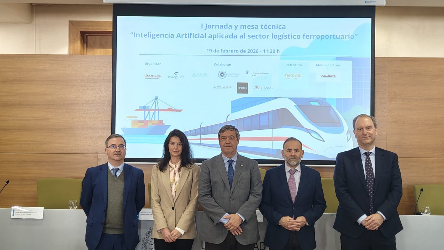 Málaga se posiciona como nodo logístico inteligente con la I Jornada de IA aplicada al sector ferroportuario