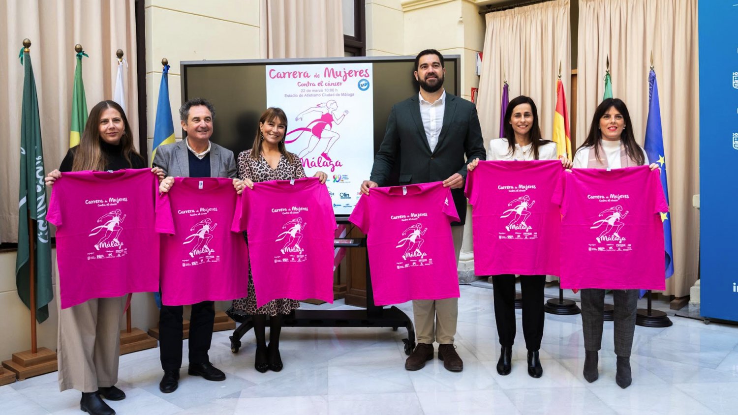 El Ayuntamiento presenta la XII Carrera Mujeres contra el Cáncer 'Ciudad de Málaga' que se celebrará el 22 de marzo