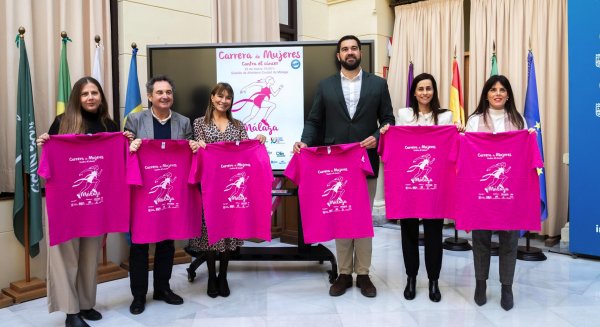El Ayuntamiento presenta la XII Carrera Mujeres contra el Cáncer 'Ciudad de Málaga' que se celebrará el 22 de marzo