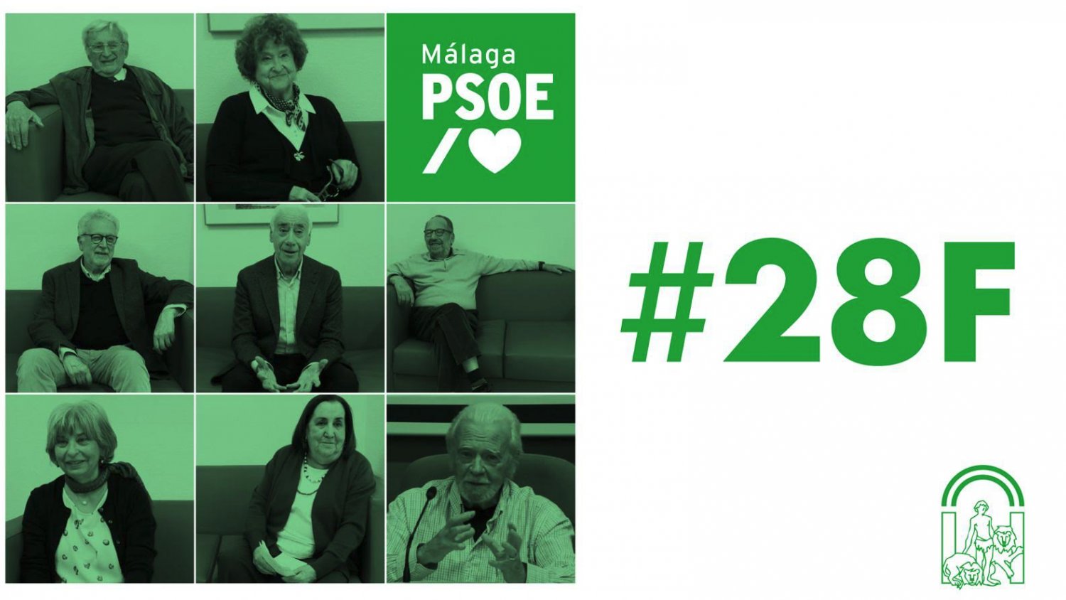 El PSOE de Málaga reivindica el legado de 28F con diferentes entrevistas históricas del socialismo malagueño 
