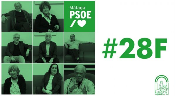 El PSOE de Málaga reivindica el legado de 28F con diferentes entrevistas históricas del socialismo malagueño 