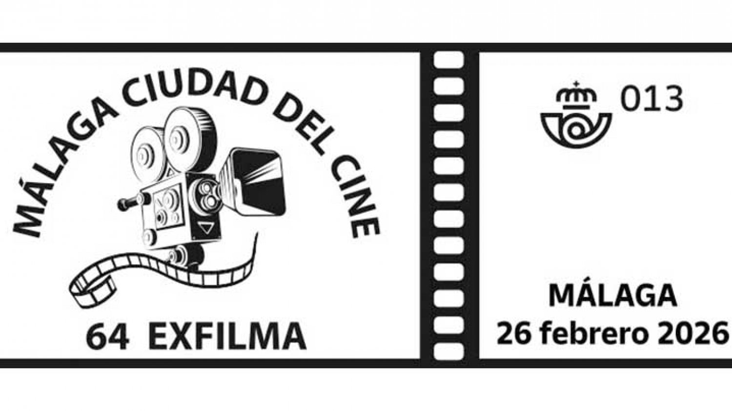 Correos lanza un matasellos especial dedicado a ‘Málaga Ciudad del Cine’ con motivo de la feria EXFILMA