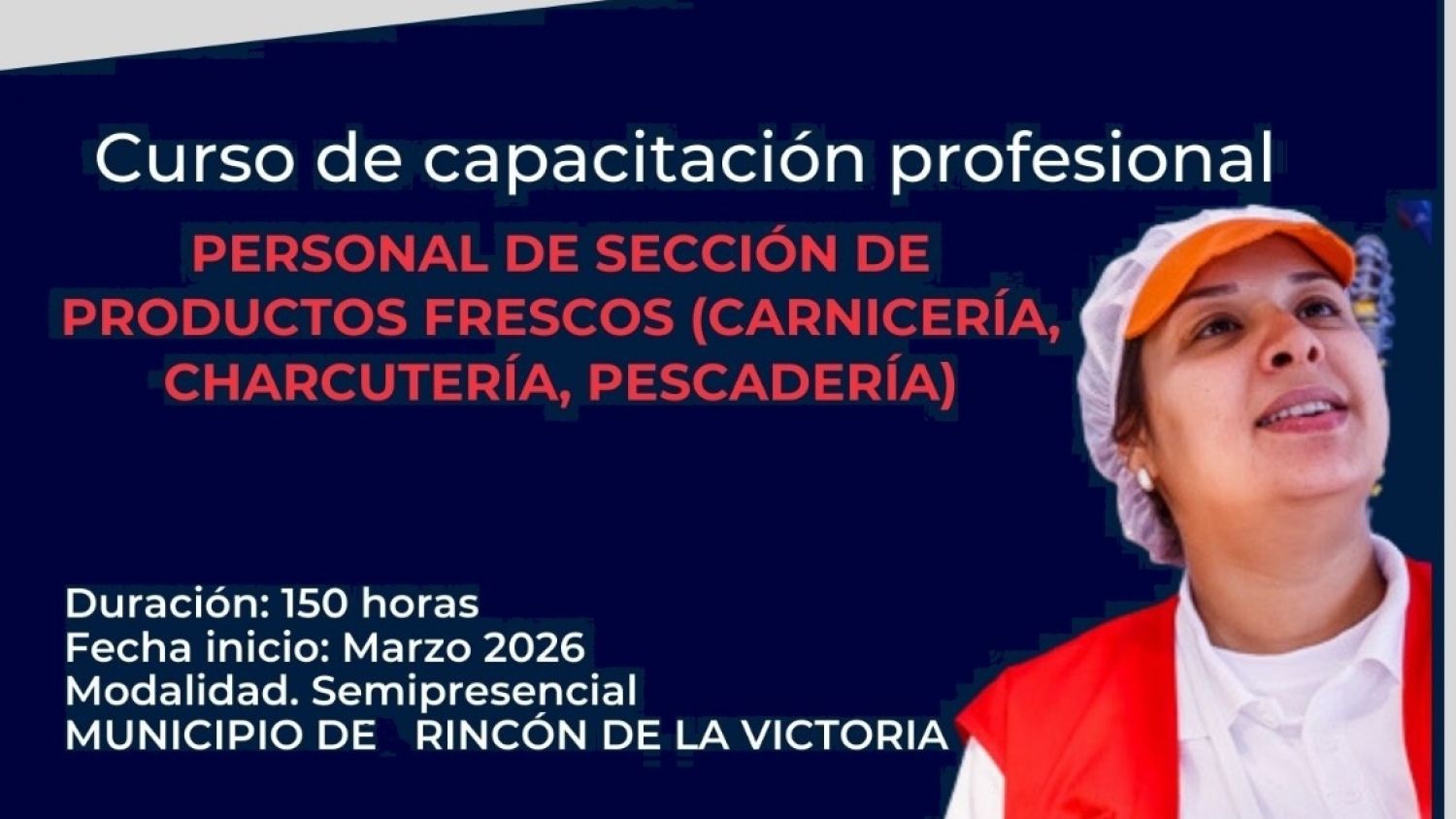 Rincón de la Victoria y Cruz Roja lanzan un curso de capacitación profesional en productos frescos