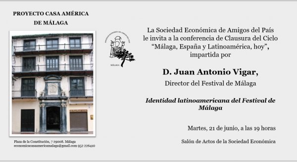 La Sociedad Económica clausura la conferencia Identidad latinoamericana del Festival de Málaga
