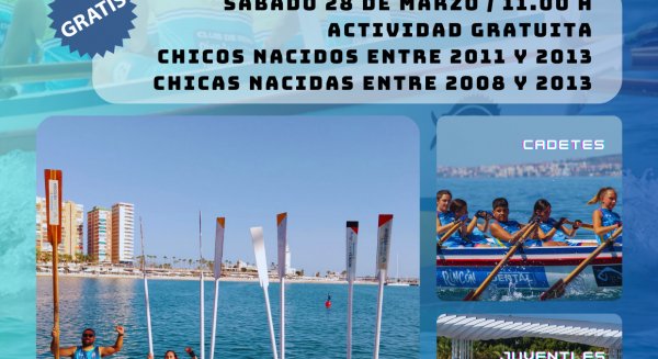 El Club de Remo Faro de Torre del Mar abre sus puertas para captar nuevas promesas este 28 de marzo