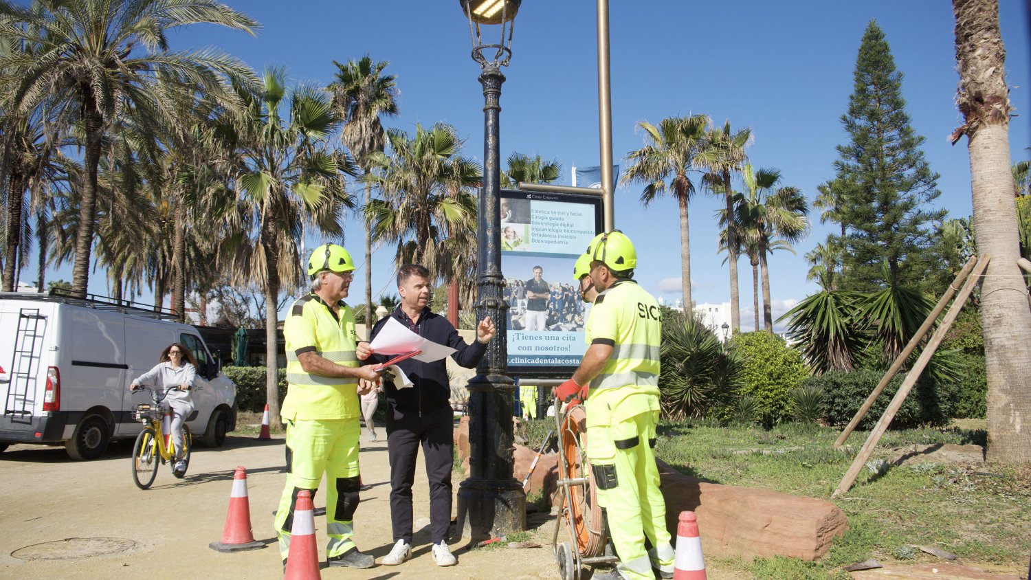 Marbella moderniza el alumbrado de 9,5 kilómetros de Paseo Marítimo con un sistema inteligente de telegestión