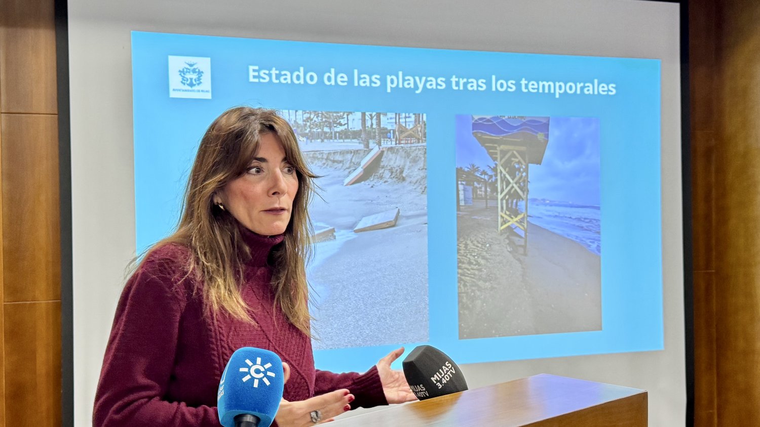 Mijas ejecutará un plan urgente de aporte de arena en las playas afectadas por los temporales antes de Semana Santa
