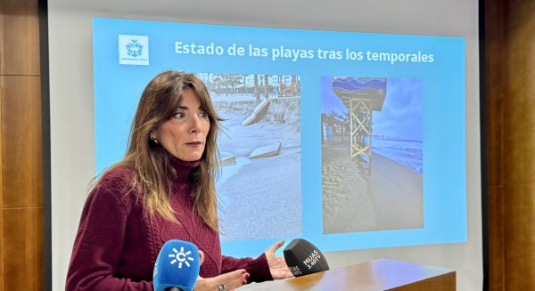 Mijas ejecutará un plan urgente de aporte de arena en las playas afectadas por los temporales antes de Semana Santa