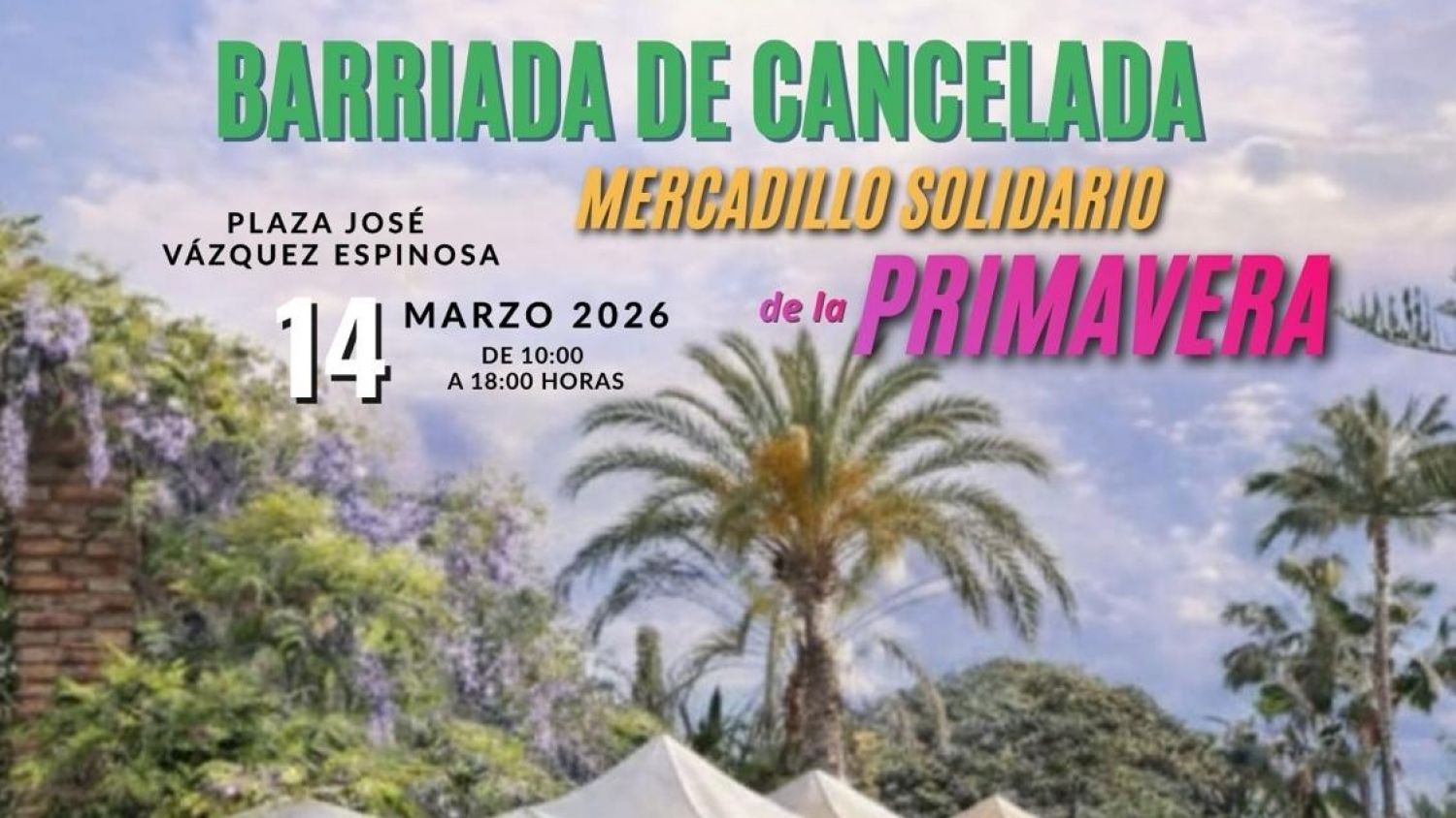 Estepona organiza un Mercadillo Solidario de Primavera en la barriada de Cancelada a beneficio de la AECC