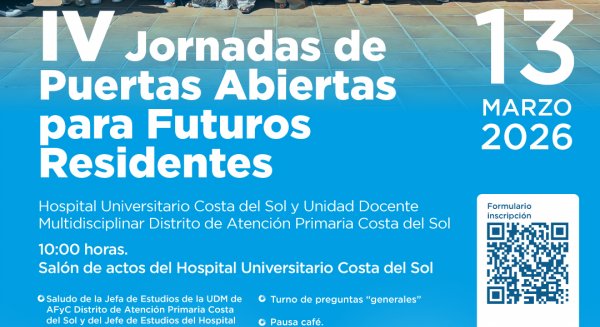 El Hospital Costa del Sol y el Distrito celebran las IV Jornadas de puertas abiertas para futuros residentes