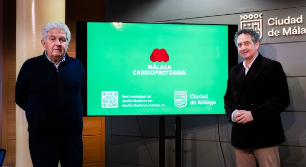 La red de desfibriladores de Málaga alcanza los 742 dispositivos registrados entre espacios públicos y privados
