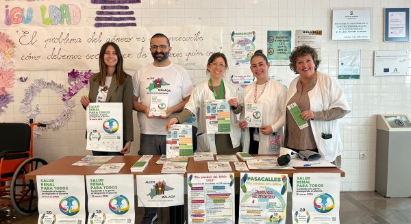 El Distrito Sanitario Málaga-Valle del Guadalhorce se suma a las actividades de concienciación por el Día Mundial del Riñón