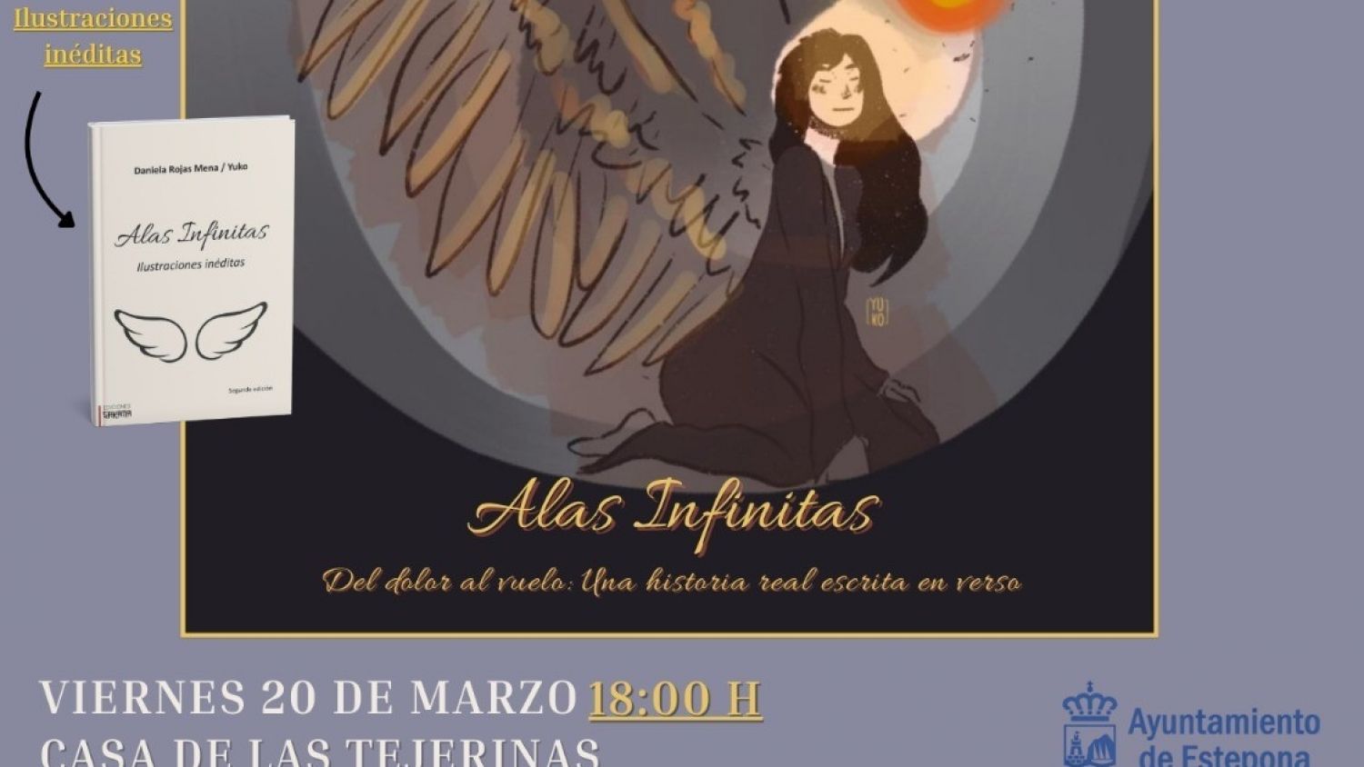 Estepona acoge la presentación de Alas infinitas el nuevo poemario de la autora local Ana Paula Mena