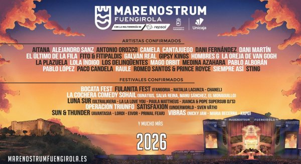 Marenostrum Fuengirola suma a Alejandro Astola con un concierto acústico en el castillo Sohail