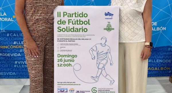 El Área de Bienestar Social de Rincón de la Victoria apoya el II Partido de Fútbol Solidario a favor de la AECC