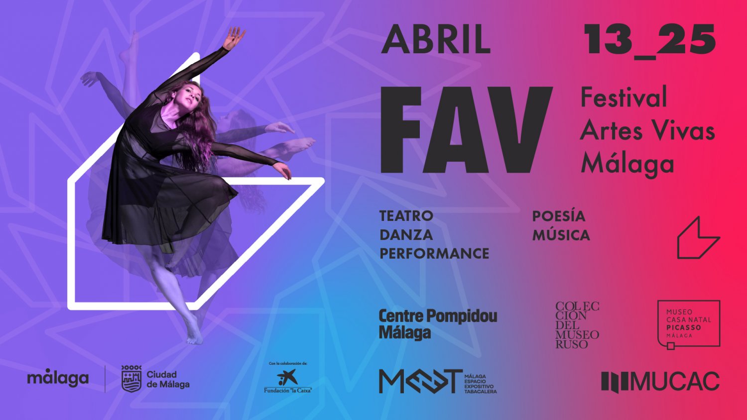 El Festival de Artes Vivas vuelve del 13 al 25 de abril para convertir Málaga en un gran escenario de creación contemporánea