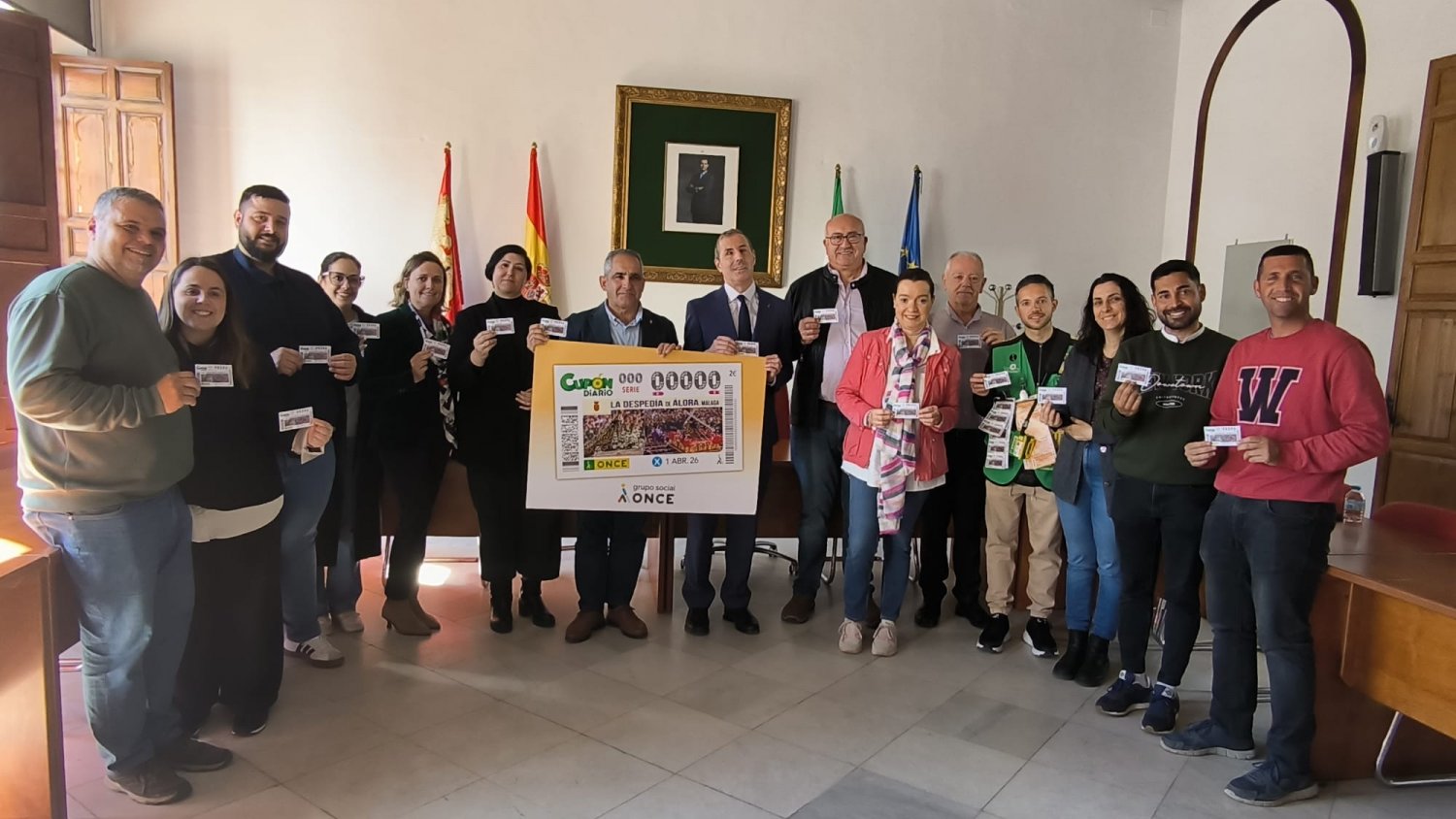 La ONCE dedica cinco millones de cupones a ‘La Despedía’ de Álora en el sorteo del 1 de abril