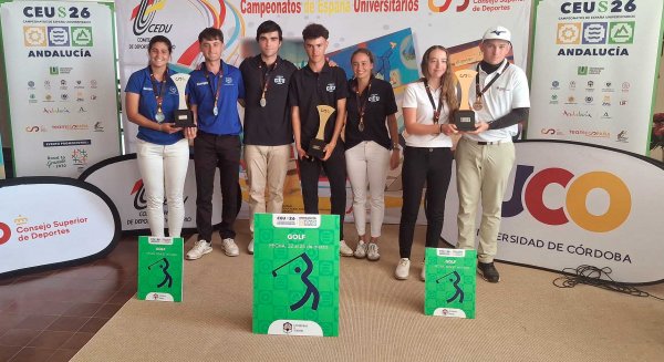 La UMA logra el subcampeonato de España universitario de golf en el torneo disputado en Córdoba