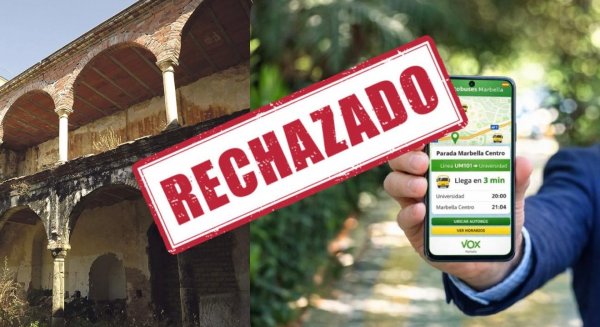 VOX critica el rechazo del PP de Marbella a sus propuestas para el Convento de la Trinidad y la app de seguimiento del transporte escolar